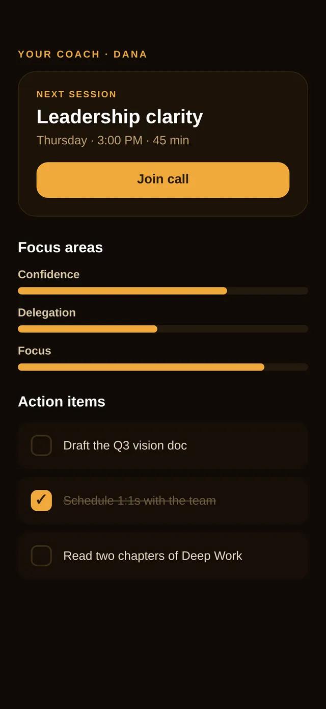 Mentor — Coaching