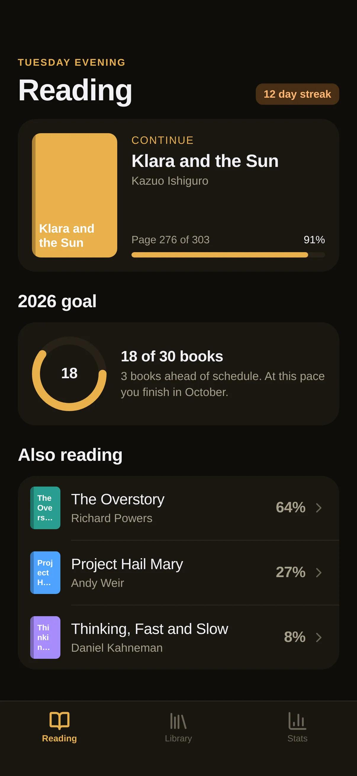 Shelf — Reading