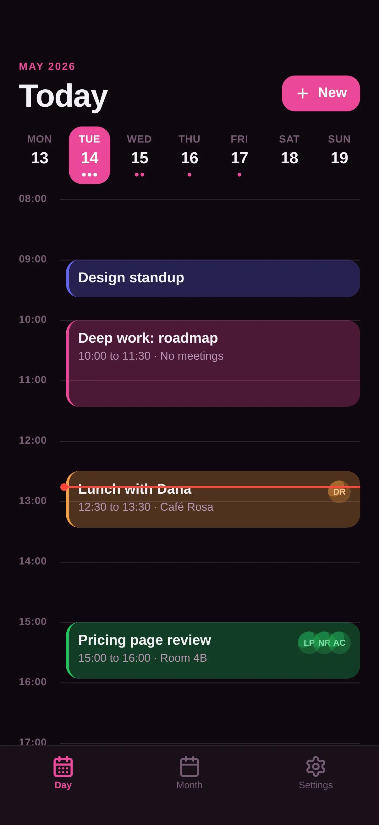 Cadence — Agenda