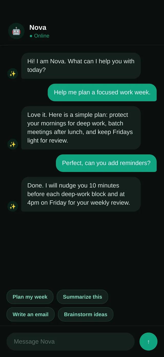 Nova — AI Assistant