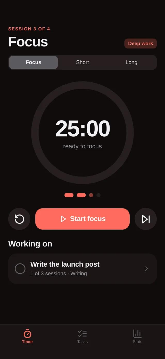 Sprint — Focus Timer