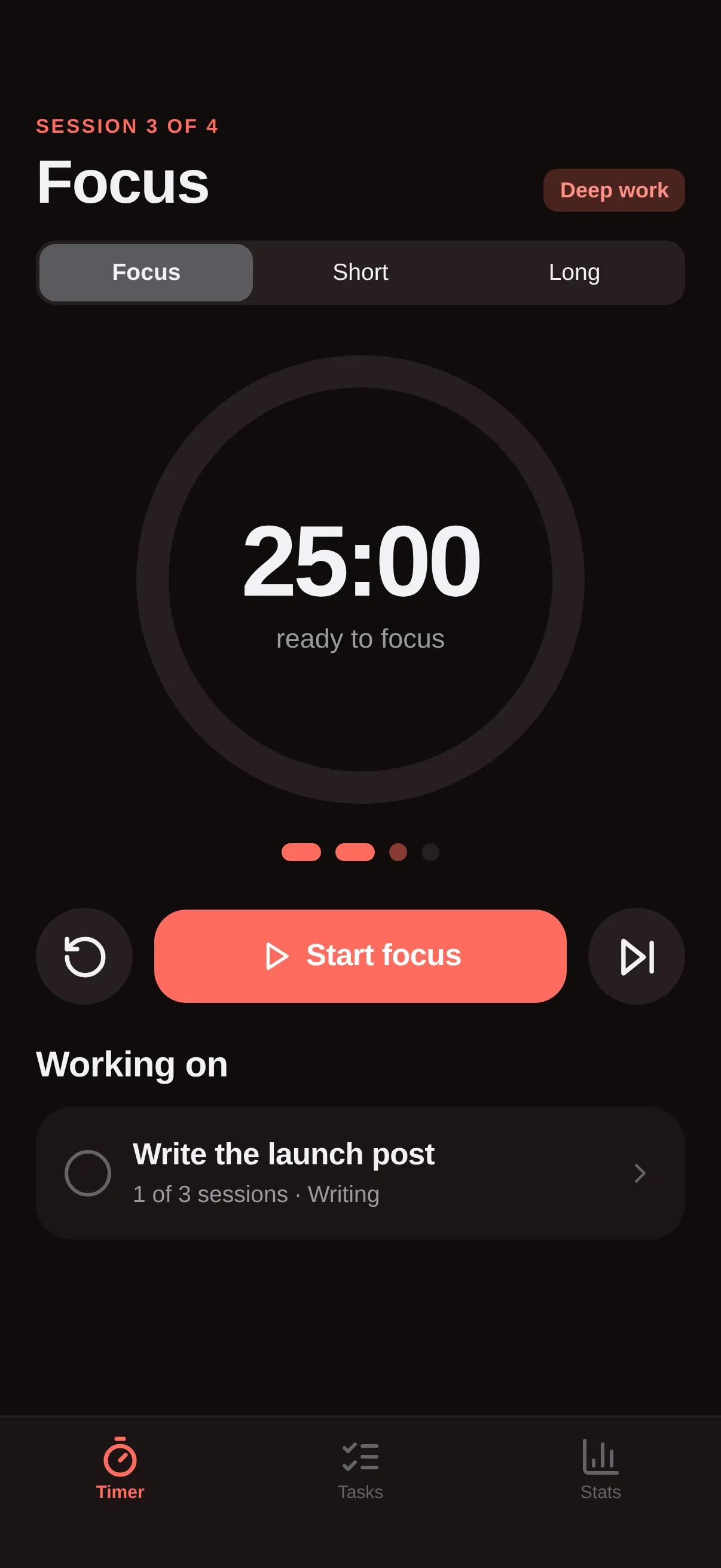 Sprint — Focus Timer