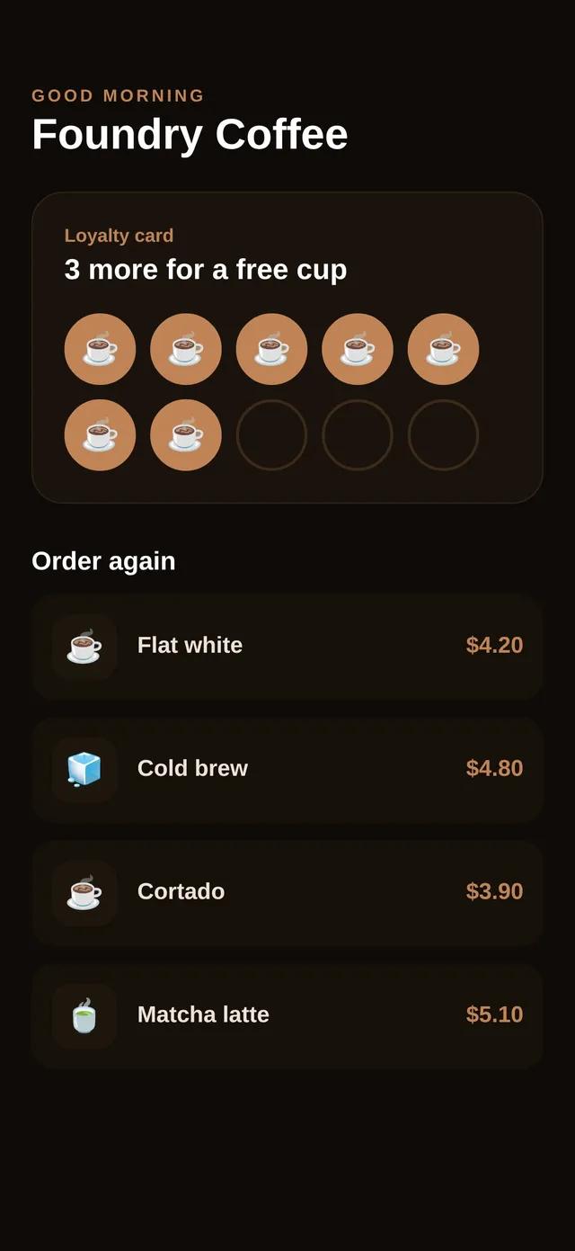 Roast — Coffee Rewards