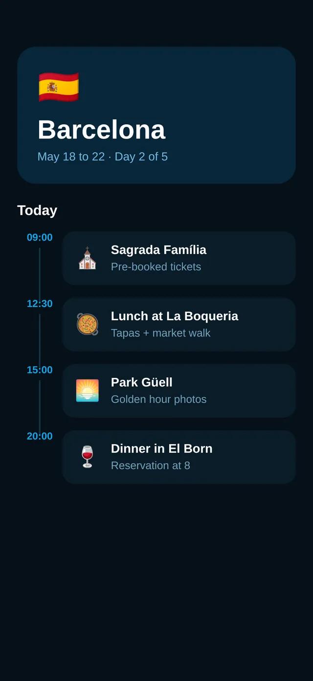 Roam — Trip Planner