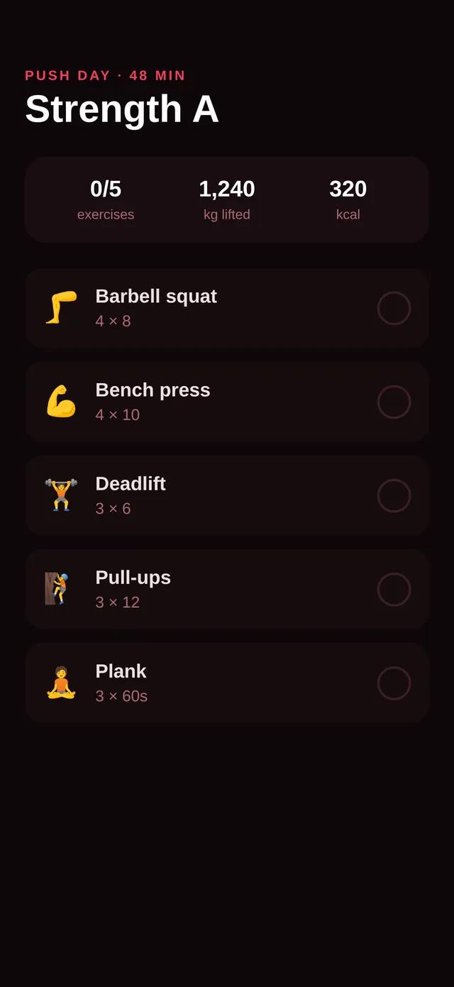Forge — Workout